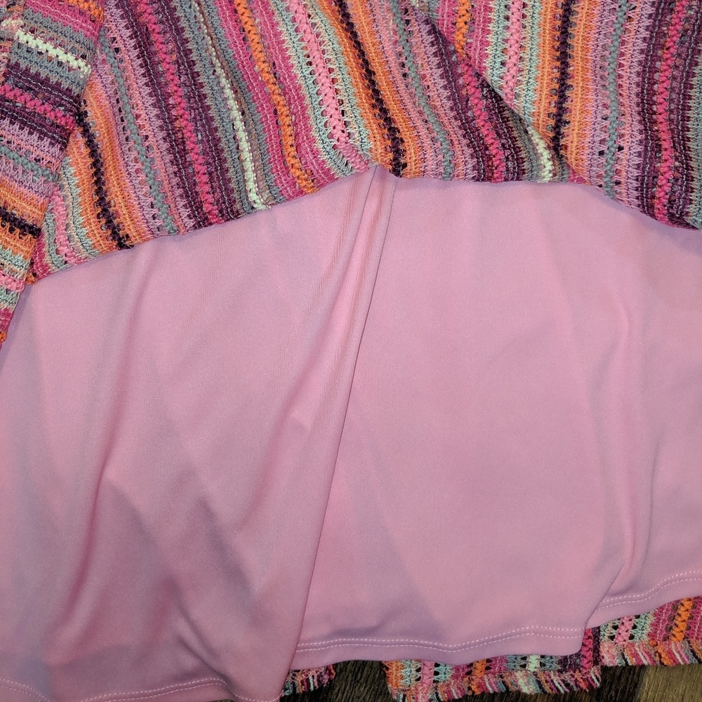 GABBY SKYE MULTI COLOR KNIT FIT AND FLARE DRESS - Picture 6 of 8